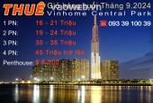 Giá thuê Vinhomes Central Park T10.2024: Căn hộ, Shophouse, Biệt thự Full NT: từ 16 triệu.LH: 0933910039