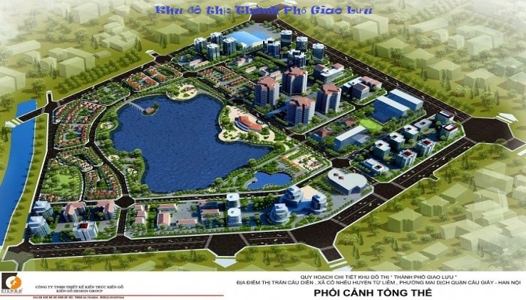 Biệt thự liền kề  KDT Thành Phố Giao Lưu, 120 m2, xây thô 5 tầng, 1 tum, khách mua tự hoàn thiện.