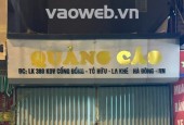 CHÍNH CHỦ CHO THUÊ MẶT BẰNG 1 TẦNG TẠI PHỐ NGUYỄN THANH BÌNH - LA KHÊ - HÀ ĐÔNG - HÀ NỘI
